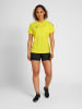 Hummel T-Shirt Hmlcore Damen in BLAZING YELLOW/TRUE BLUE