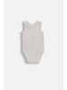 Coccodrillo Rippen-Body ohne Ärmel in grau