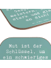 Mr. & Mrs. Panda Untersetzer für Gläser Spruch Ein schwieriges G... in Meeresbrise