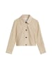 Marc O'Polo Velourslederjacke fitted in Linen Beige