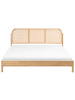 Beliani 3-tlg Doppelbett ARCHAIL in Braun