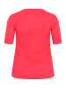 KAFFE curve T-shirt KCcarina Tight fit in Raspberry