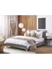 Beliani Doppelbett SENNEZ in Grau/Braun - (W) 175 x (H) 106 x (L) 216 cm