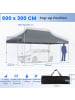 COSTWAY Pavillon 3x6m in Grau