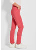 GOLDNER Kurzgröße:  Schlupfhose Schmale Hose BELLA mit Schlupfbund in koralle