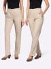 WITT WEIDEN Stoffhose in beige + beige-dunkeltaupe-gestreift