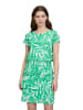 Betty Barclay Stufenkleid mit U-Boot-Ausschnitt in Green/Cream