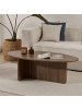 CALICOSY Couchtisch ANNA in Nussbaum - (W) 120  x (H) 40  x (L) 65  cm