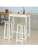 SoBuy Essgruppe in Reinweiß - (W) 40 x (H) 107 x (L) 95 cm