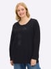 sheego Pullover in schwarz