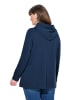 Ulla Popken Sweatjacke in navy blau