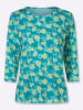Sieh an! 3/4-Arm-Shirt in türkis-pistazie-bedruckt