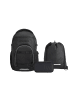 Coocazoo Schulrucksack-Set BYTE "Black Coal" 3-tlg. in Schwarz