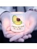 Mr. & Mrs. Panda Deko Windlicht Avocado Schwangerschaft mit Spruch in Transparent