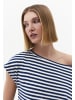 OXXO Carmenshirt NAVY PEONY STRIPE