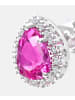 Diamant L'éternel Ohrstecker aus 375 Weißgold mit Diamant mit Saphir
