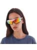 YEAZ SUNRAY Sport-Sonnenbrille weiß/schwarz/rot in weiß