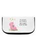Mr. & Mrs. Panda Waschtasche Schwein Glück mit Spruch in Weiß