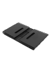 Home Nature Wohnkonzept 2er-Pack Küchenregal ausziehbar in Schwarz 36.5-58x24.5x19 cm
