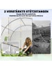 Outsunny Foliengewächshaus,396L x 300B x 200H cm,Weiß