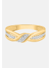 Diamant Exquis Ring aus 375 Gelbgold mit Diamant