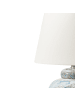 Beliani Tischleuchten JAMAPA in Weiß/Blau - (W) 32 x (H) 50 x (L) 32 cm