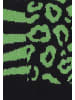myMo Women Sweater in Schwarz Limettengrün