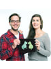 Mr. & Mrs. Panda Maus-Pad Frosch Liebe ohne Spruch in Schwarz