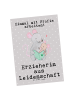 Mr. & Mrs. Panda Ansichtskarte Erzieherin Leidenschaft mit Spruch in Grau Pastell