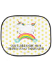 Mr. & Mrs. Panda sonnenschutz fenster Einhorn Regenbogen mit Spruch in Weiß