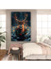 OnlyWow Leinwand Bilder Dunkelbraun