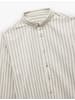 KOTON SHIRTS LS in Grau Gestreift