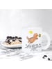 Mr. & Mrs. Panda Glas Otter Beachvolleyball mit Spruch in Transparent