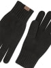 normani Merino Handschuhe Glattgestrickt in Anthrazit