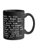 Mr. & Mrs. Panda Mug Weil du die beste... mit Spruch in Schwarz