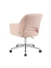 DUBI Möbel 2er-Set: Bürostuhl Mika-Faro in Rosa - (B)60 x (H)85 x  (T)65 cm