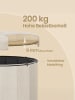 SONGMICS Sitzhocker Minota in Cremeweiss - (B)47 x (H)45 x (T)47 cm
