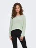 ONLY Einfarbiger Basic Strickpullover ONLGEENA in Mint