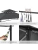 tectake Grillpavillon, inklusive 8 Heringen und 6 Haken, 240 x 150 x 250 cm