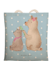 Mr. & Mrs. Panda Tasche Bär Kind ohne Spruch in Blau Pastell