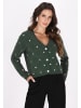 faina Damen Cardigan in Dunkelgrün