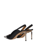 Off-White Schwarz Leder High Absatz Pumps