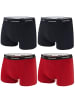 CECEBA Boxershorts 4er Pack in Schwarz / rot