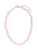 PURELEI Kette Rose Quartz 35-40 cm in Silber
