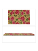 relaxdays Kokos-Fußmatte "Rosen" in Pink/ Natur - (B)60 x (T)40 cm