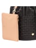 DuDu Filicudi M. Beuteltasche Leder 19 cm black rose