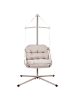 Beliani 3-tlg Hängesessel ALGHERO in Beige