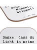 Mr. & Mrs. Panda Tischuntersetzer Spruch Herztherapeut Licht mit... in Weiß