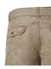 Timezone Kurze, karierte Shorts mit Gürtel und Eingrifftaschen in Beige