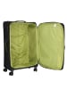 D&N Travel Line 6704 4-Rollen Trolley 75 cm in black green